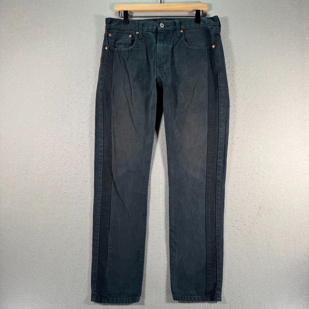 Levis 502 Jeans Mens 32x32‎ Black Tapered Leg Limited Rare Comfort Denim Stretch